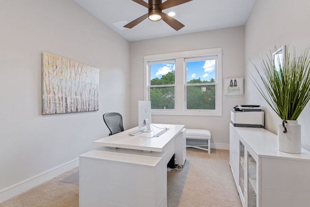 1107 Challenger, Lakeway, TX 78734 - home office with ceiling fan and light colored carpet