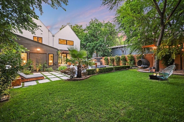 2010 Goodrich Ave Unit 5A, Austin, TX 78704 - view of yard at dusk