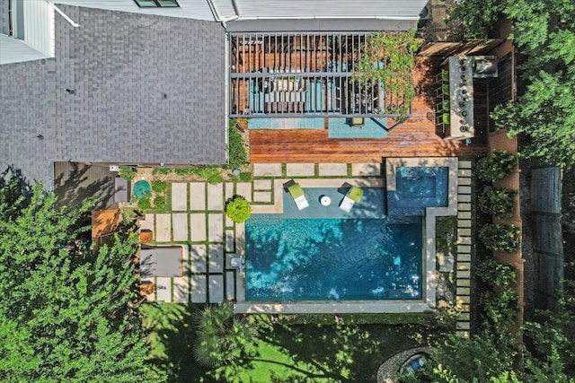 2010 Goodrich Ave Unit 5A, Austin, TX 78704 - bird's eye view of a pool area