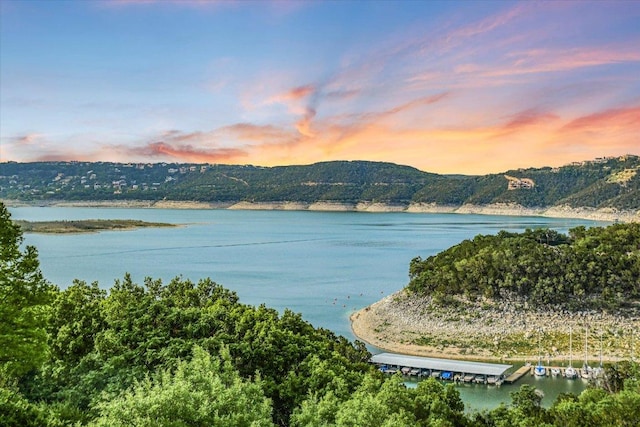 12861 Hughes Park Rd, Austin, TX 78732 - water view with mountains