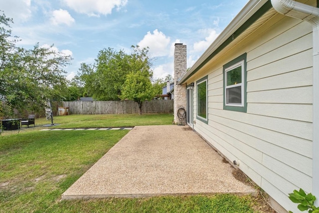 8907 Hunters Trce, Austin, TX 78758 - fenced backyard with a patio area