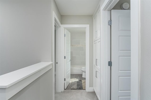 705 E 49th St Unit A, Austin, TX 78751 - corridor with light colored carpet