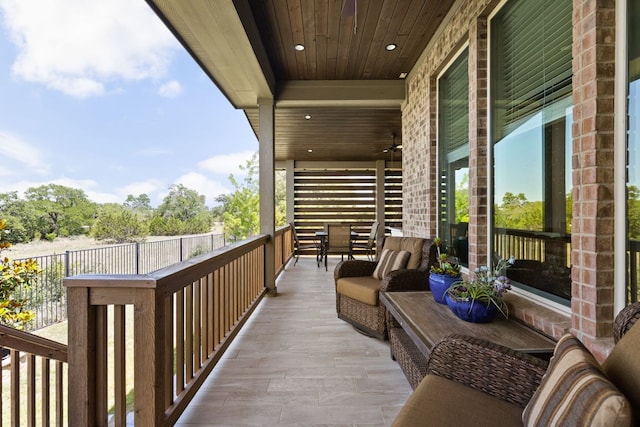 138 Prism Cv, Dripping Springs, TX 78620 - balcony featuring an outdoor living space