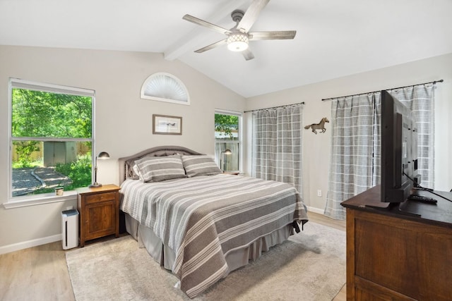 10730 N Platt River Dr, Austin, TX 78748 - bedroom with light wood-type flooring, baseboards, and a ceiling fan