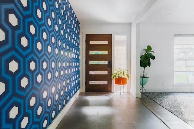 9421 Spring Hollow Dr, Austin, TX 78750 - entrance foyer featuring baseboards