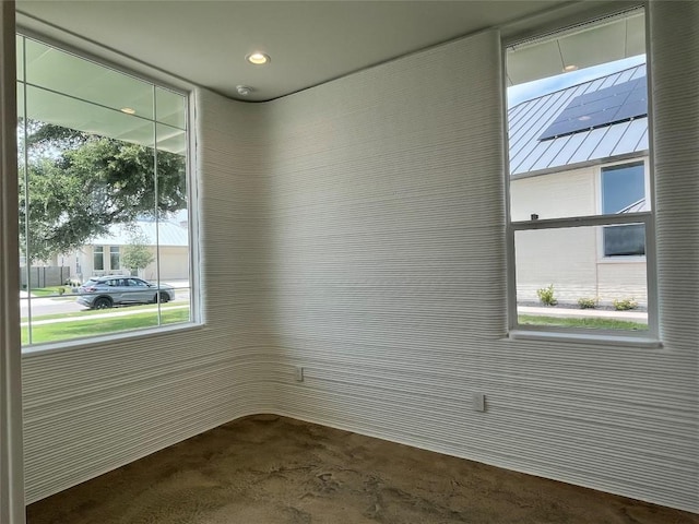 221 Blue Blaze Trl, Georgetown, TX 78628 - spare room with recessed lighting