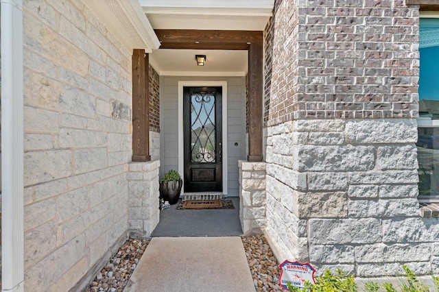 433 Vista Portola Loop, Liberty Hill, TX 78642 - entrance to property with stone siding