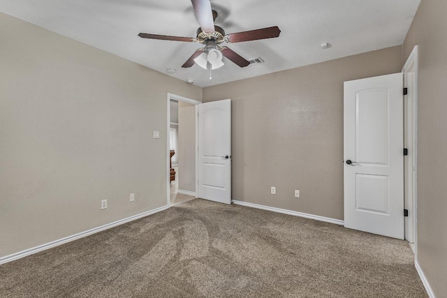1420 Gomer Ln, Harker Heights, TX 76548 - unfurnished bedroom with carpet flooring and a ceiling fan
