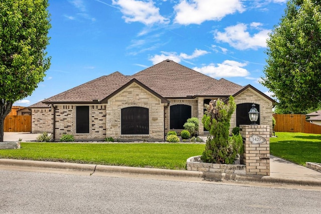 1420 Gomer Ln, Harker Heights, TX 76548 - french provincial home with a shingled roof and stone siding