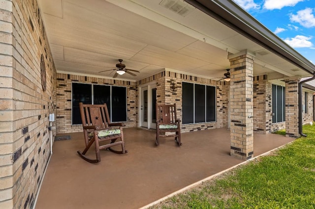 1420 Gomer Ln, Harker Heights, TX 76548 - view of patio featuring a ceiling fan