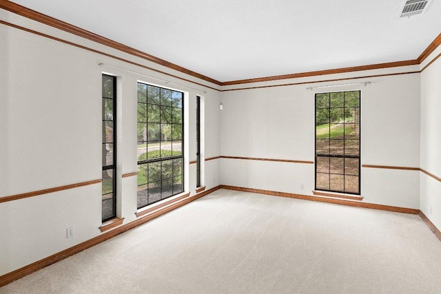 9002 Scotsman Dr, Austin, TX 78750 - carpeted spare room with ornamental molding and baseboards