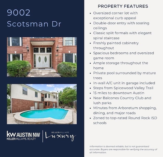 9002 Scotsman Dr, Austin, TX 78750 - view of a document with multiple images