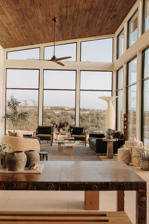 sunroom / solarium featuring plenty of natural light
