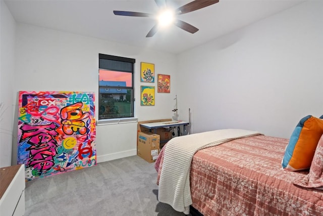 108 Stephanie Ln, Austin, TX 78738 - carpeted bedroom featuring ceiling fan and baseboards