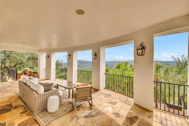 1710 Mount Larson Rd, Austin, TX 78746 - view of patio / terrace with outdoor lounge area