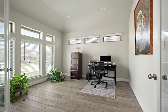 14505 Kira Ln, Manor, TX 78653 - home office with light wood finished floors, french doors, and baseboards