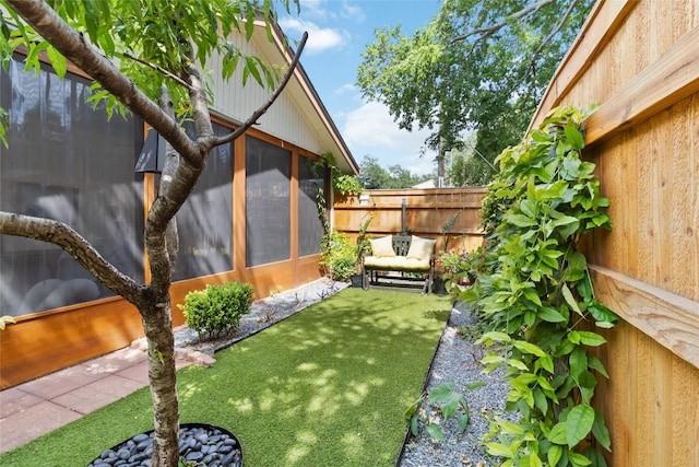 8807 Honeysuckle Trl, Austin, TX 78759 - view of yard with a sunroom