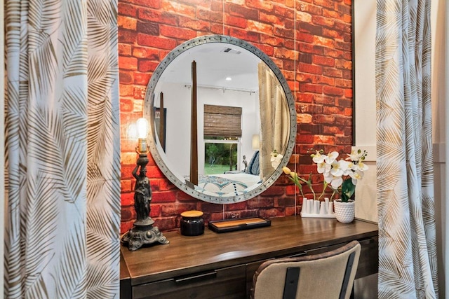 detailed view of brick wall