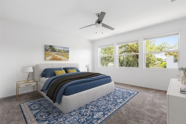 1203 Diggy Dr, Austin, TX 78748 - bedroom with carpet flooring, ceiling fan, and baseboards