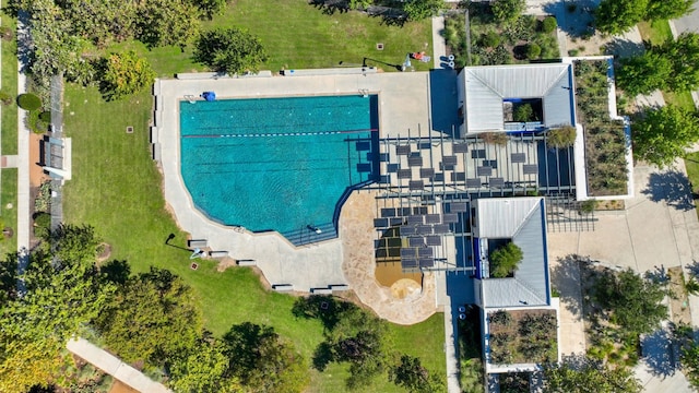 2805 Mccurdy St Unit 2, Austin, TX 78723 - drone / aerial view of a pool area