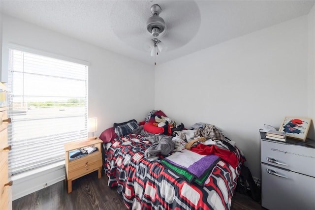 2803 Hemphill Park Unit B204, Austin, TX 78705 - bedroom with wood finished floors and ceiling fan