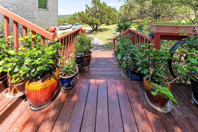 9038 Eagles Vw, Spring Branch, TX 78070 - view of wooden deck