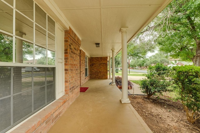 view of patio / terrace featuring a porch