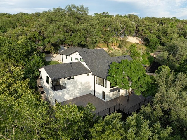 620 Bermuda St, Lakeway, TX 78734 - view of subject property with a heavily wooded area
