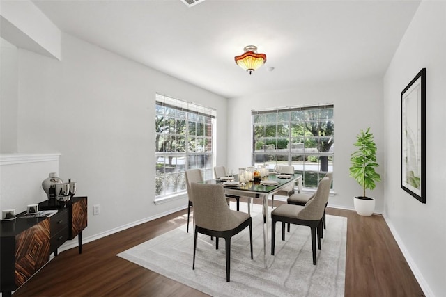 2912 Sydney Dr, Austin, TX 78728 - dining space featuring wood finished floors and baseboards