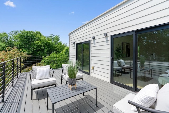 2003 Karen Ave Unit A, Austin, TX 78757 - wooden terrace featuring outdoor lounge area