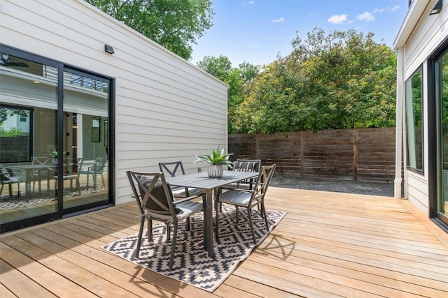 2003 Karen Ave Unit A, Austin, TX 78757 - deck with outdoor dining area