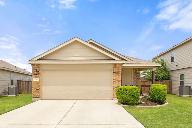 200 Circle Way Unit 8E, Jarrell, TX 76537 - ranch-style house with brick siding, cooling unit, and driveway