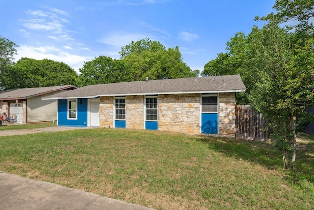 7000 Carwill Dr, Austin, TX 78724 - ranch-style home with stone siding