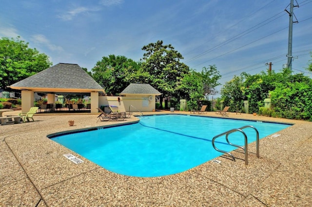 1605 Coronado Hills Dr Unit B, Austin, TX 78752 - community pool featuring a gazebo and a patio area