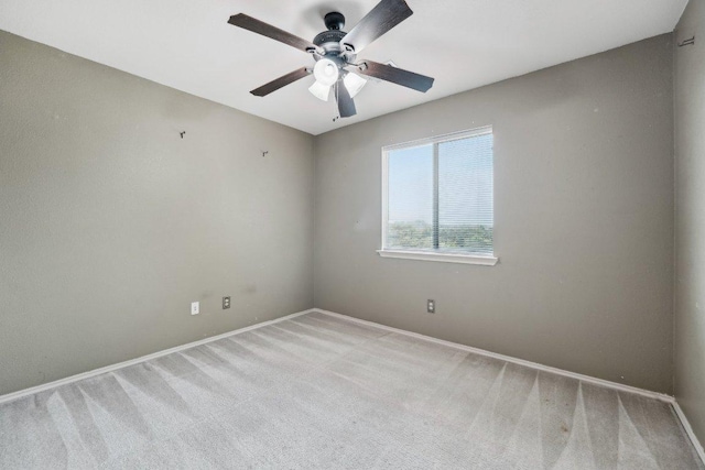 14104 Ballycastle Trl, Austin, TX 78717 - spare room with light colored carpet and ceiling fan