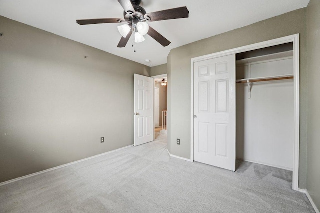 14104 Ballycastle Trl, Austin, TX 78717 - unfurnished bedroom featuring carpet, a closet, and a ceiling fan