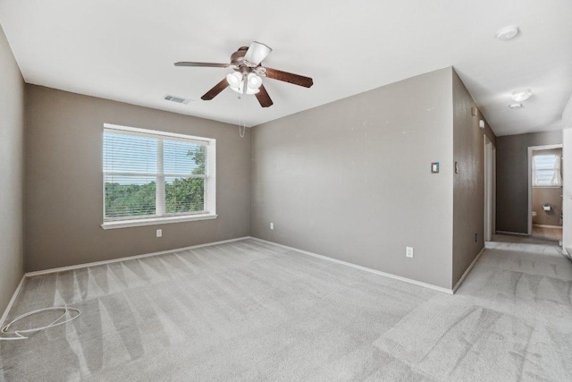 14104 Ballycastle Trl, Austin, TX 78717 - empty room with a ceiling fan, light colored carpet, and a smoke detector