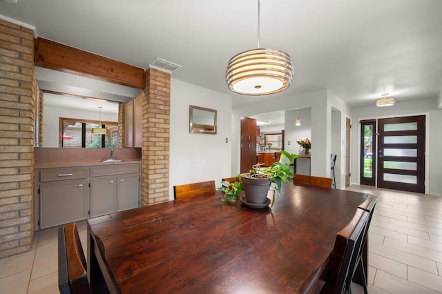 7303 Carlwood Dr, Austin, TX 78759 - dining area featuring light tile patterned flooring