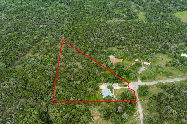 28920 Country Dr, New Braunfels, TX 78132 - view of property location featuring a heavily wooded area and property parcel outlined