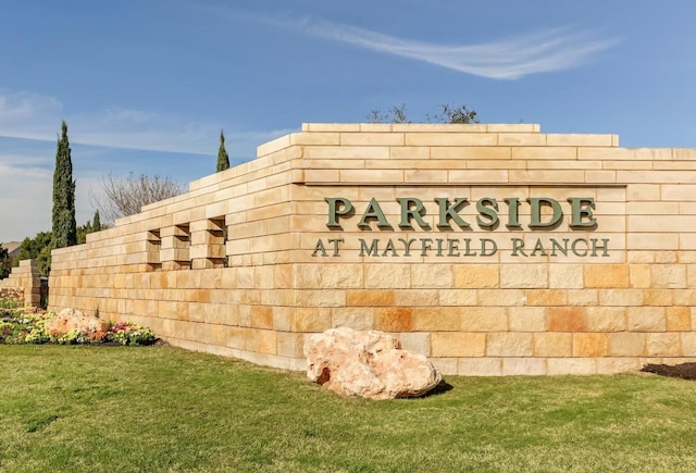 313 Monahans Dr, Georgetown, TX 78628 - community / neighborhood sign with a lawn
