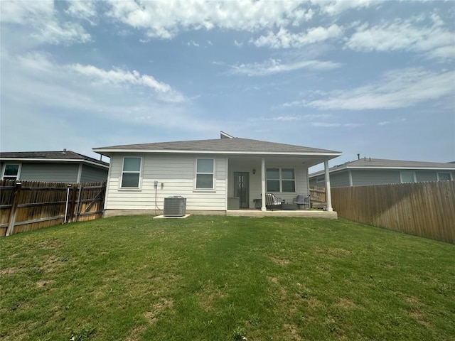 217 Deserti Rd, Leander, TX 78641 - rear view of property featuring a patio area and a fenced backyard