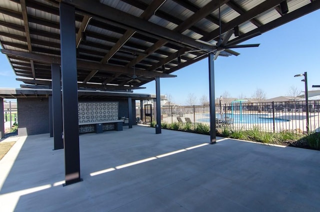 217 Deserti Rd, Leander, TX 78641 - view of patio with fence and mail area