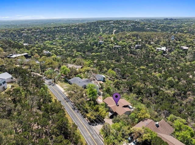 909 Redbud Trl, West Lake Hills, TX 78746 - drone / aerial view of a forest