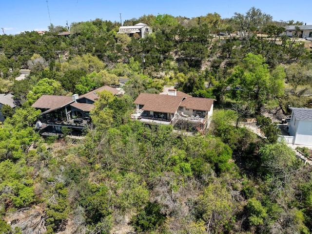 909 Redbud Trl, West Lake Hills, TX 78746 - drone / aerial view