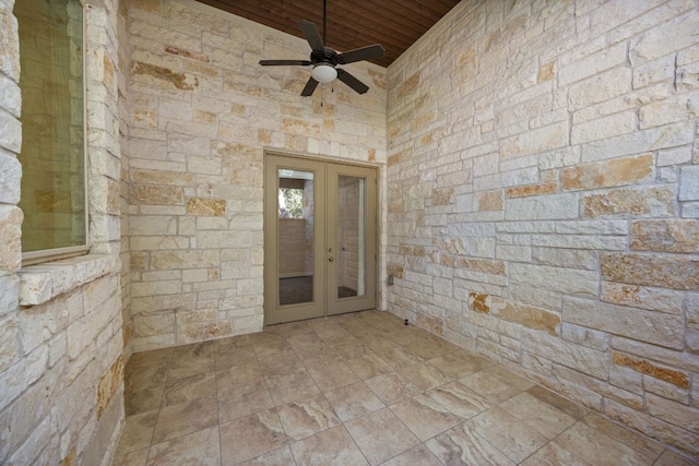 2761 Fishing Hole Cv, Leander, TX 78641 - unfurnished sunroom featuring french doors