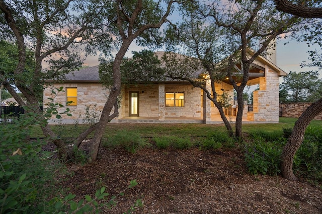 2761 Fishing Hole Cv, Leander, TX 78641 - view of front of home featuring stone siding