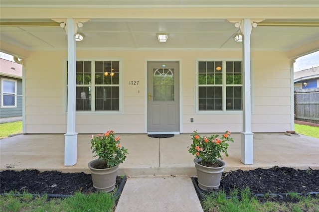 1727 Leander St, Georgetown, TX 78626 - doorway to property with covered porch