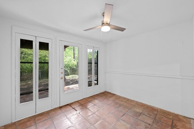 713 Patterson Ave, Austin, TX 78703 - unfurnished room with ceiling fan