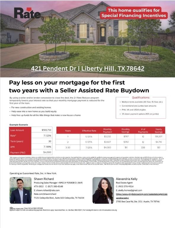 421 Pendent Dr, Liberty Hill, TX 78642 - photo 2