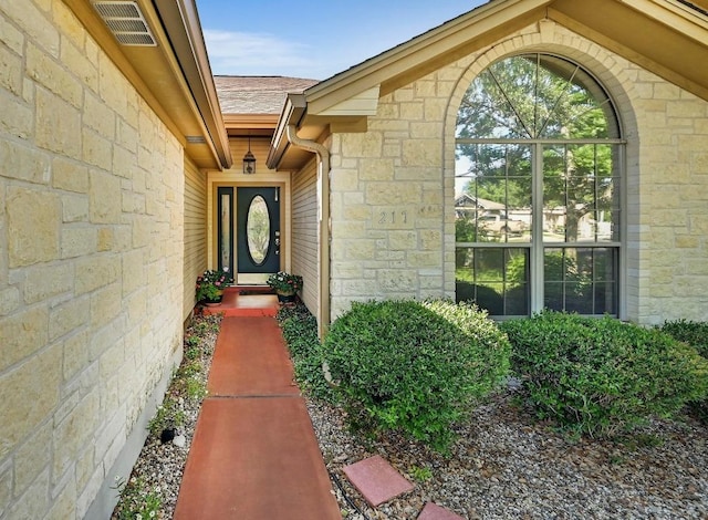 217 Fox Xing, Burnet, TX 78611 - entrance to property featuring stone siding